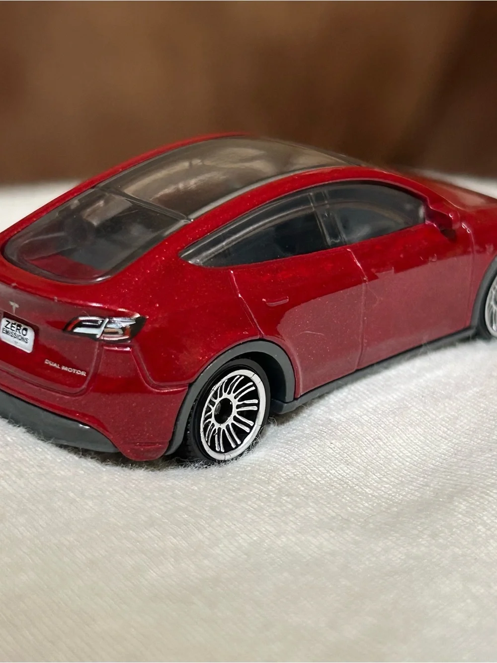 ❌SOLD❌Matchbox Tesla Model Y Dark Red 1:64 Scale Car
